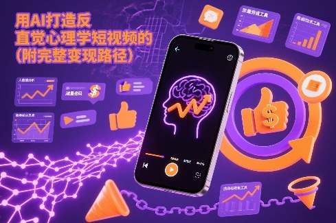用AI打造“反直觉”心理学短视频的流量密码（附完整变现路径）-创业项目网