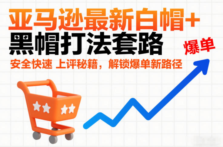 亚马逊最新白帽+黑帽打法套路，安全快速上评秘籍，解锁爆单新路径-创业项目网