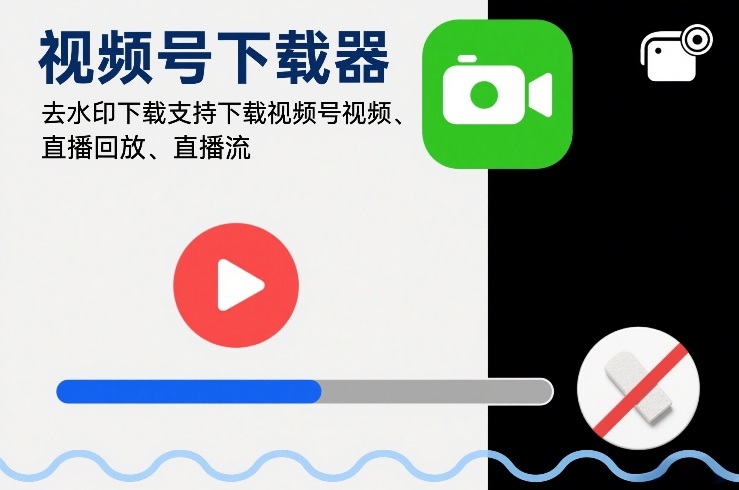 视频号下载器，去水印下载，支持下载视频号视频、直播回放、直播流-创业项目网