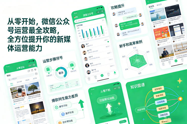 从零开始，微信公众号运营最全攻略，全方位提升你的新媒体运营能力-创业项目网