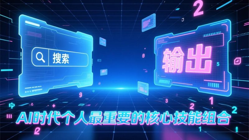 付费文章：AI时代个人最重要的核心技能组合：“输出能力”和“搜索能力”-创业项目网