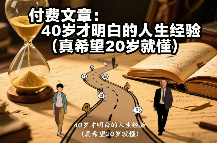 付费文章:40岁才明白的人生经验(真希望20岁就懂)-创业项目网