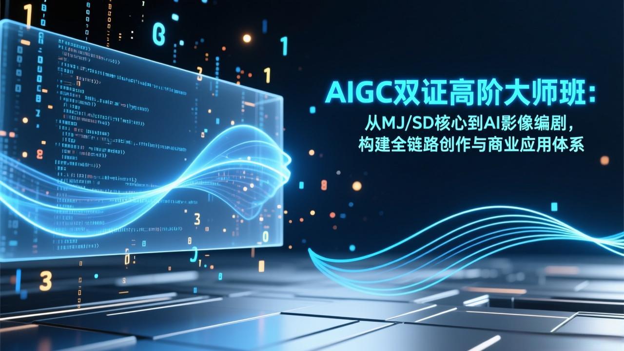 AIGC双证高阶大师班：从MJ/SD核心到AI影像编剧，构建全链路创作与商业应用体系-创业项目网