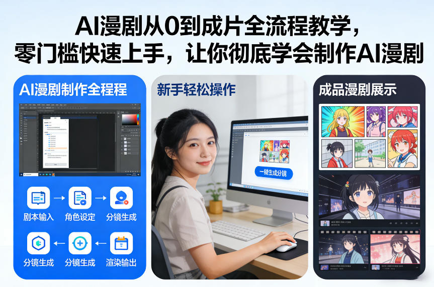 AI漫剧从0到成片全流程教学，零门槛快速上手，让你彻底学会制作AI漫剧【保姆级教程】-创业项目网