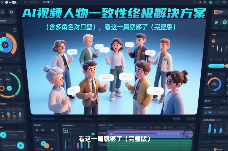 AI视频角色一致性终极指南:多角色口型同步,一篇全掌握-创业项目网