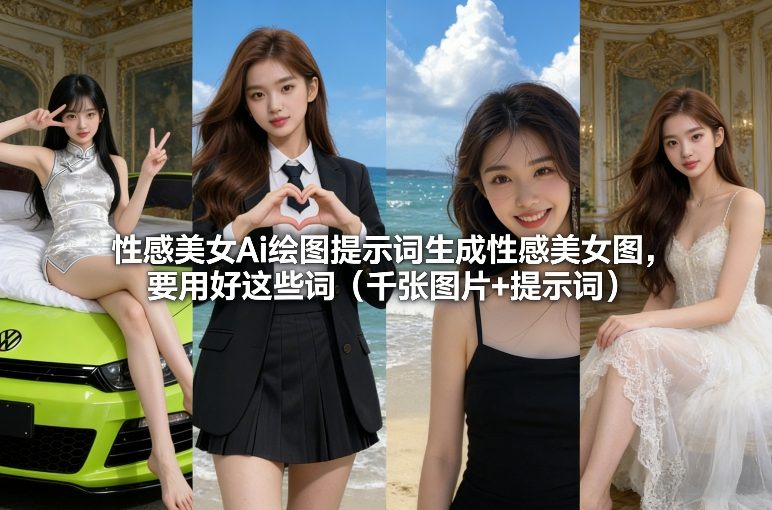 性感美女Ai绘图提示词生成性感美女图，要用好这些词（千张图片+提示词）-创业项目网