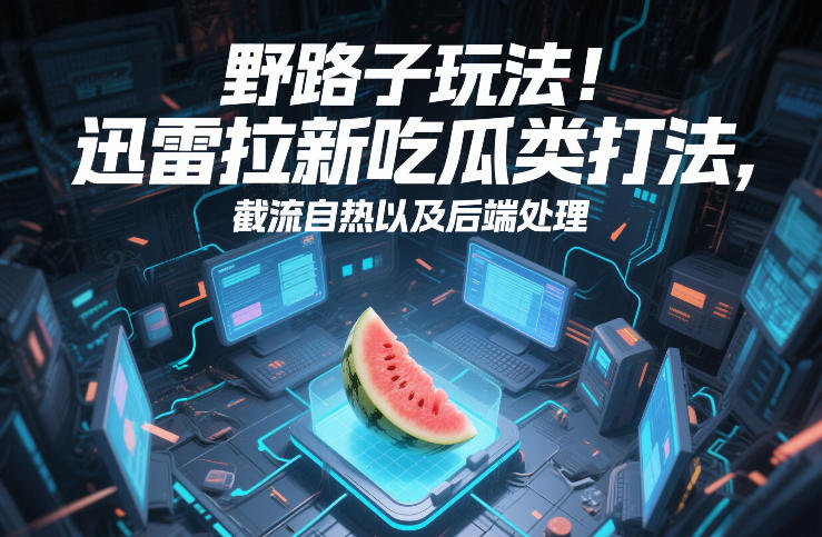 野路子玩法！迅雷拉新吃瓜类打法，截流自热以及后端处理-创业项目网