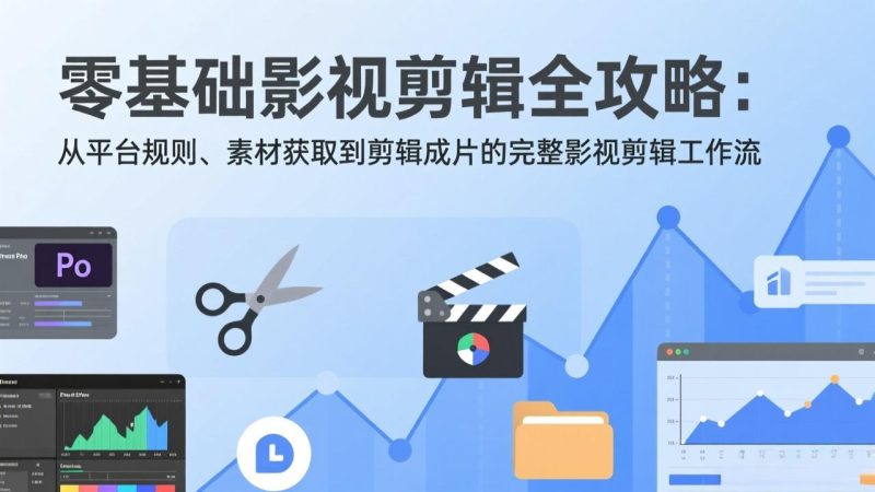 零基础影视剪辑全攻略：从平台规则、素材获取到剪辑成片的完整影视剪辑工作流-创业项目网