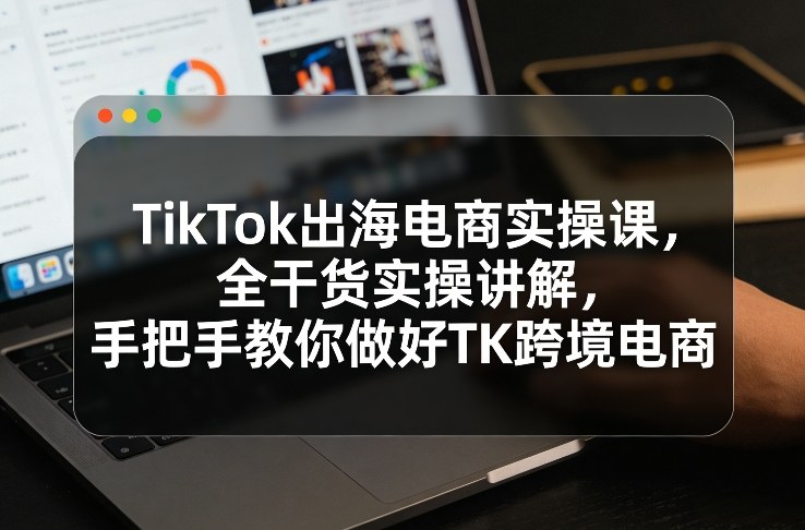 TikTok出海电商实操课，全干货实操讲解，手把手教你做好TK跨境电商-创业项目网